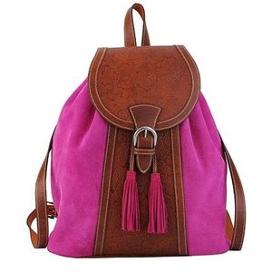 MOST WANTED Suede Leather Cnythia Backpack